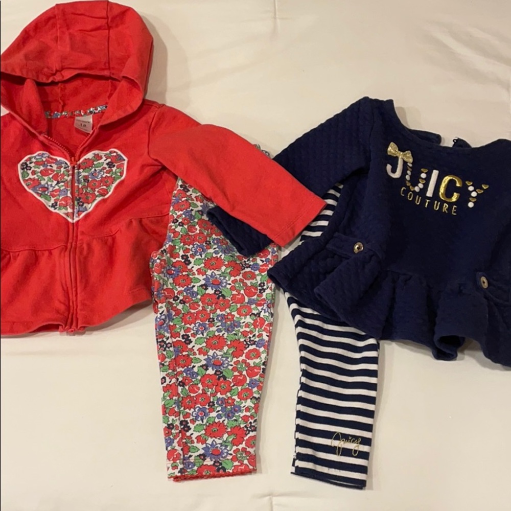 X2 bundle girls 18 month outfits top and pants